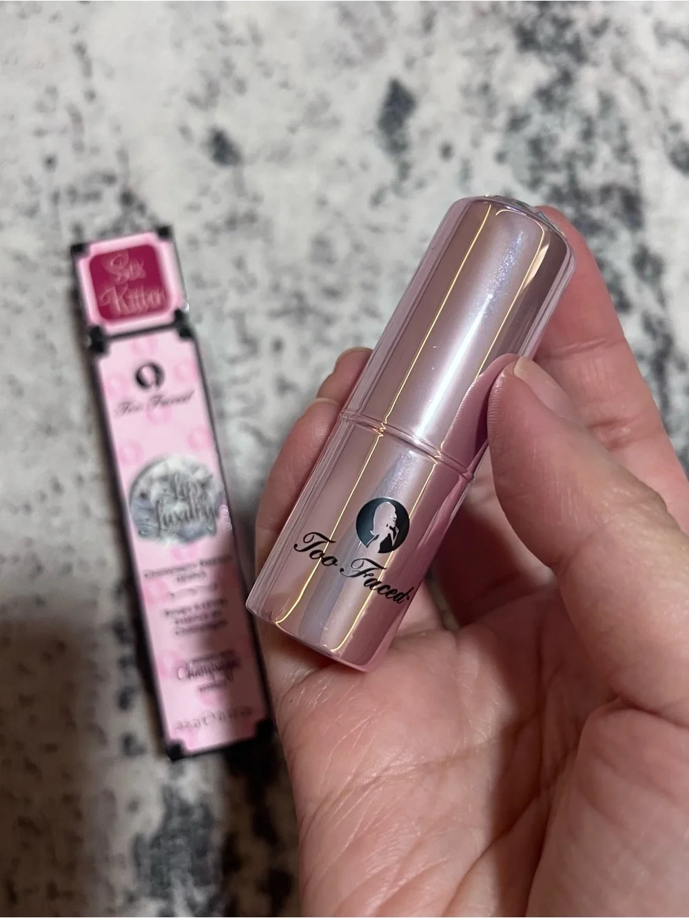 Too Faced Lip Of Luxury Champagne Essence Lipstick Sex Kitten